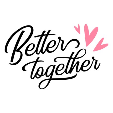 Better Together Cute Lettering PNG & SVG Design For T-Shirts