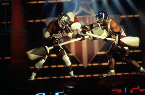 Image of La serie televisee American Gladiators 1989-1997 avec im Starr (Laser)