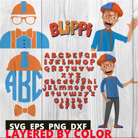 Blippi Blippi SVG Blippi Alphabets SVG Cricut SVG Bundle | Etsy