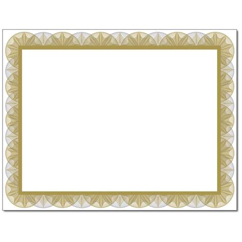 Gold Spiral Laser & Inkjet Certificate Border Paper, 100 Sheets - Walmart.com - Walmart.com