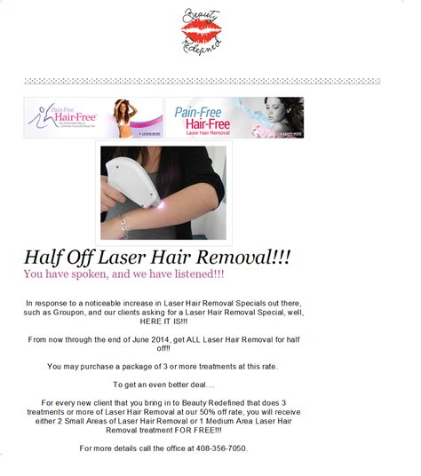 Amazing Laser Hair Removal Deal!!!!! | Laser hair removal, Laser ...