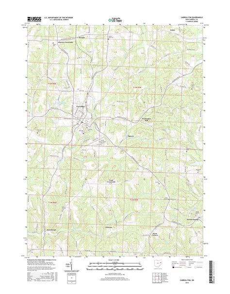 MyTopo Carrollton, Ohio USGS Quad Topo Map