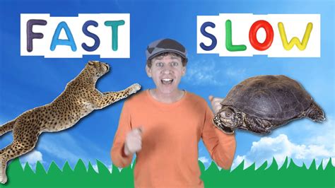 Fast Slow Action Song for Kids | Learning Opposites | Learn English Children - YouTube