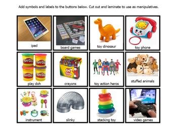 PECS Toys (36 Cards) Visual Communication Cards for Nonverbal ASD Autism Speech