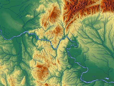 Danube River On World Map