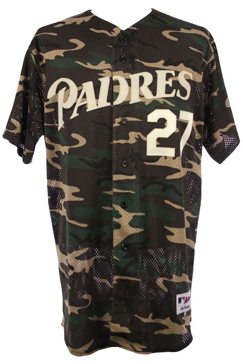 Lot Detail - 2001-02 Bubba Trammell San Diego Padres Jungle Camouflage ...