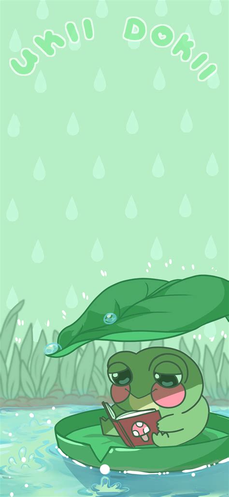 Members: Rainy Frog Wallpaper - Bunny-tan's Ko-fi Shop - Ko-fi ️ Where ...