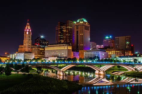 Columbus Skyline (Night) : r/Columbus