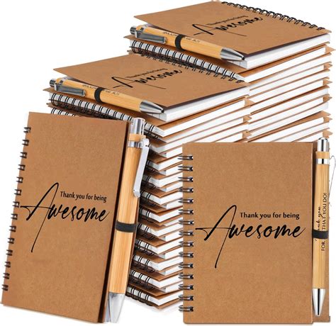 Amazon.com : Honoson Spiral Notebooks Sets Thank You Gifts ...