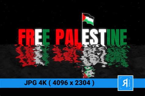 Free Palestine Flag Text Effect 4k Graphic by DwiRetnoArt99 · Creative Fabrica