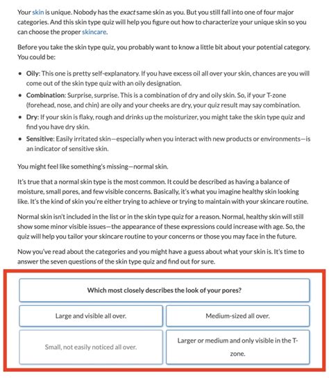 5 Skin Type Quiz Examples That Convert in 2024