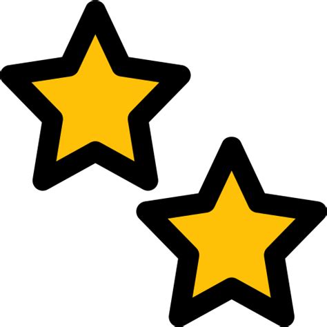 Two stars - Free shapes icons