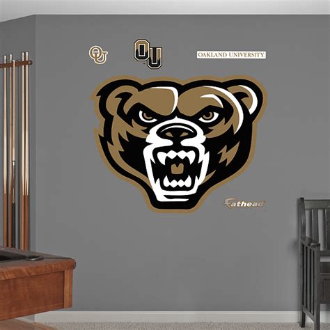 Oakland Golden Grizzlies Alternate Logo Wall Decal | Shop Fathead® for ...