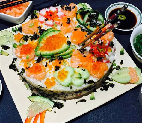 Homemade sushi cake - Ramona's Cuisine