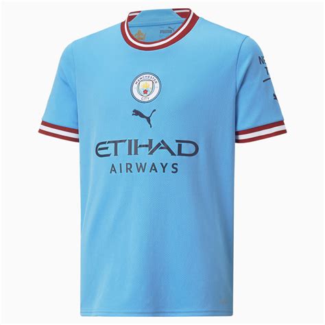 Manchester City F.C. Home 22/23 Replica Jersey Youth | Team Light Blue ...