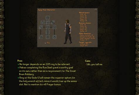 [Suggestion] Holy Wrench in the ammo slot : r/2007scape