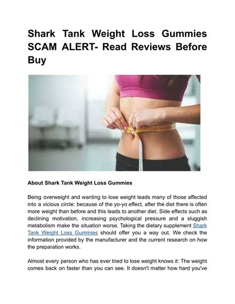 PPT - Shark Tank Weight Loss Gummies SCAM ALERT- Read Reviews Before ...