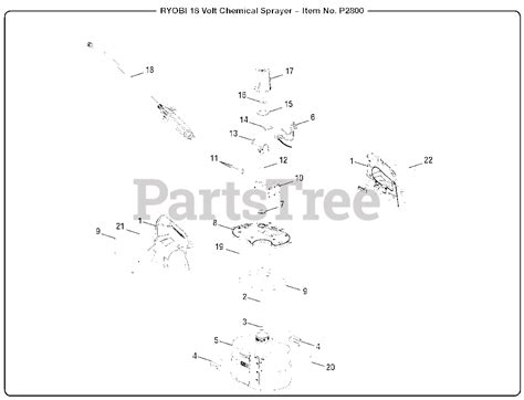 Ryobi P 2800 (107270001) - Ryobi 18V Sprayer General Assembly Parts ...