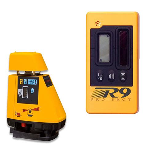 Pro Shot AS2 Rotating Grade Laser Level w/ R9 Laser Receiver