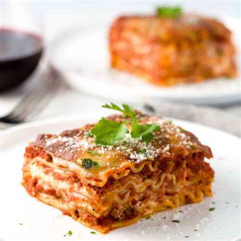 Meat Lasagna with Ground Beef and Pork Sausage - Jessica Gavin