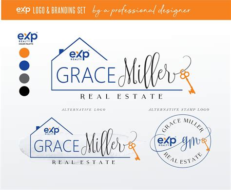 EXP Realtor logo, Real estate logo design, Real estate logo modern ...