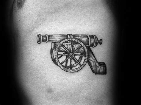 40 Cannon Tattoo Designs For Men - Explosive Ink Ideas