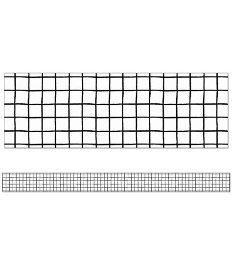 Black & White Grid Straight Bulletin Board Borders – Trendy Teachers, LLC