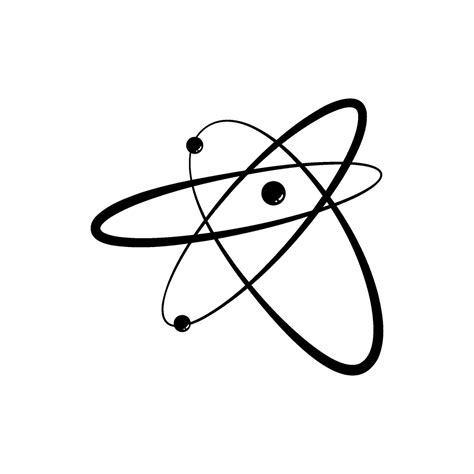 electron atom orbit cartoon vector illustration 32829493 Vector Art at ...