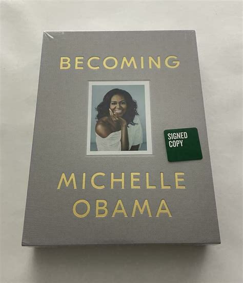 FIRST LADY MICHELLE OBAMA SIGNED AUTOGRAPH LE SEALED "BECOMING" BOOK ...