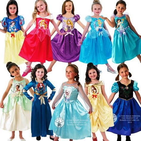 Details about Official Disney Princess Fancy Dress Costume Girls Outfit Childrens Childs Kids ...