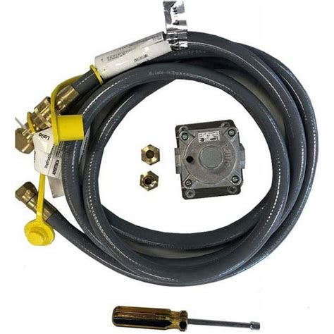 MANGK Liquid Propane to Natural Gas Grill Conversion Kit with Regulator 10 Foot Hose for Outdoor ...