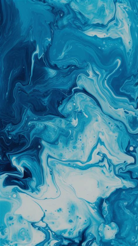 blue and white abstract art, fluid art wallpaper, acrylic pouring ...