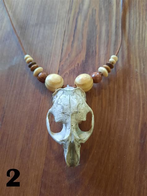 Small Animal Skull Necklace – Medieval Fur