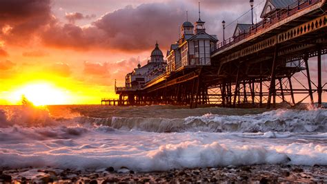 pier, Sunset, Sunlight, Ocean, Beach Wallpapers HD / Desktop and Mobile ...