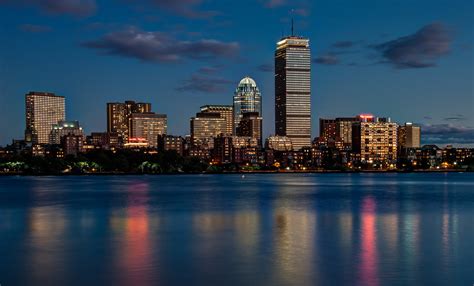 Boston Skyline at Sunset ‹ Dave Wilson Photography