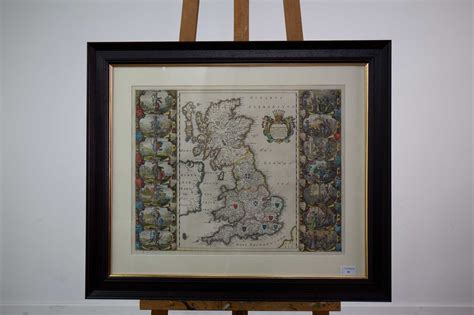 Lot 36 - A FINE 17TH CENTURY MAP OF THE ANGLO-SAXON