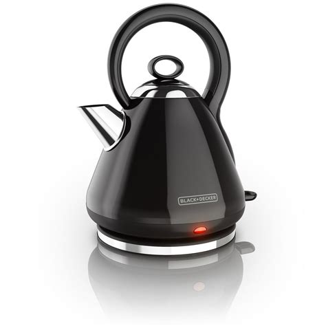 BLACK+DECKER 1.7L Stainless Steel Electric Cordless Kettle, Black ...