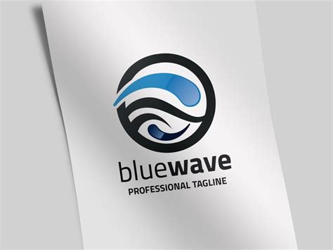 Blue Wave Logo | Branding & Logo Templates ~ Creative Market