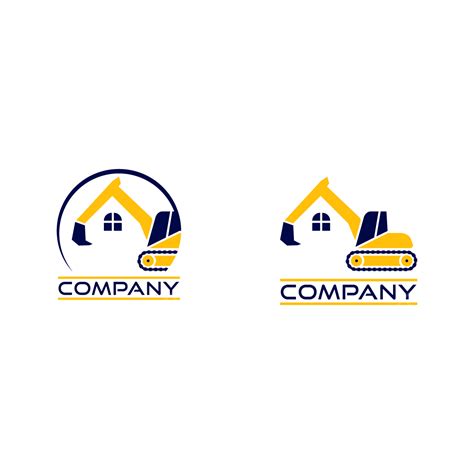 Home Construction Logo Vector Hd Images, Excavator Construction Building House Home Property ...