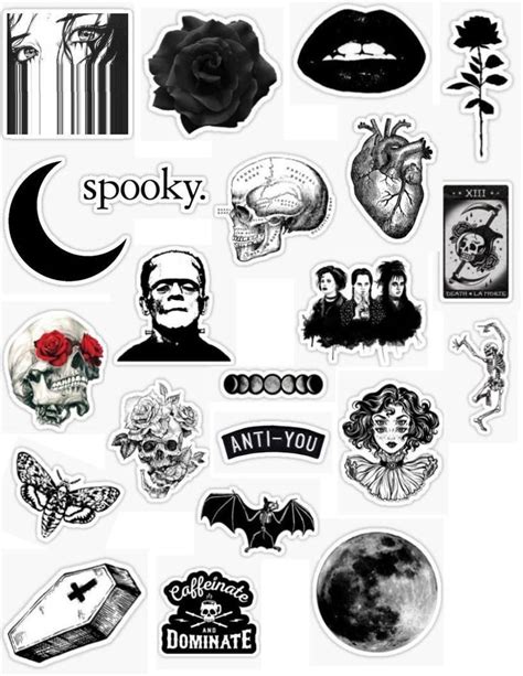 Gothic Stickers #grungegoth gothic stickers gothic sticker packs grunge ...