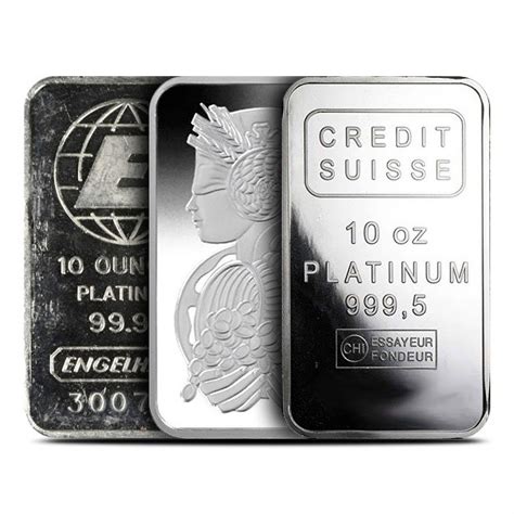 Buy 10 oz Platinum Bar (Varied Condition, Any Mint) | BullionMax