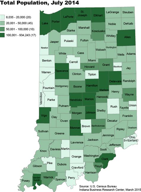 Indiana County Population Estimates