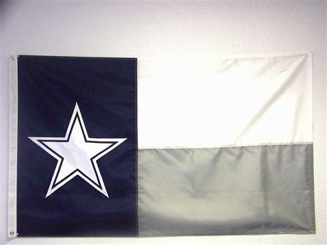 Flags Collectibles DALLAS COWBOYS STAR FLAG BANNER 3X5FT BLUE VERTICAL NFL FOOTBALL AMERICA ...