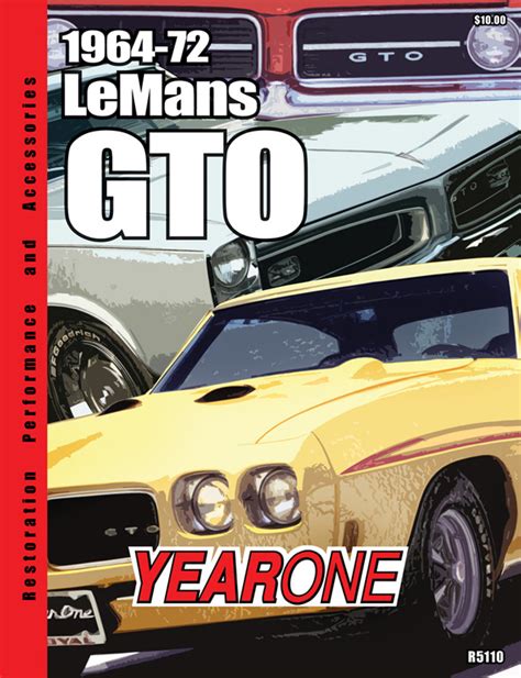 1964-72 GTO Yearone 1964 1972 Lemans Gto Catalog