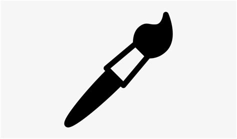 Painting Brush Vector - Paint Brush Black Logo Transparent PNG - 400x400 - Free Download on NicePNG