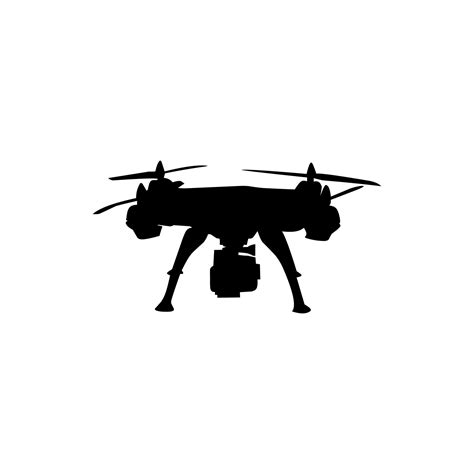 Silhouette vector modern drone illustration 26288830 Vector Art at Vecteezy