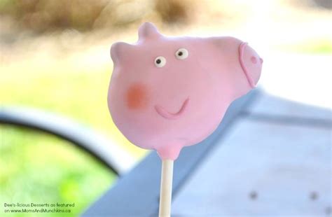 Peppa Pig Cake Pops Tutorial - Moms & Munchkins