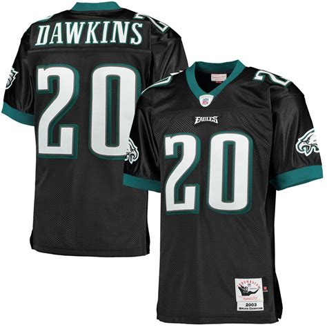 Men's brian dawkins Eagles 20 throwback jersey black