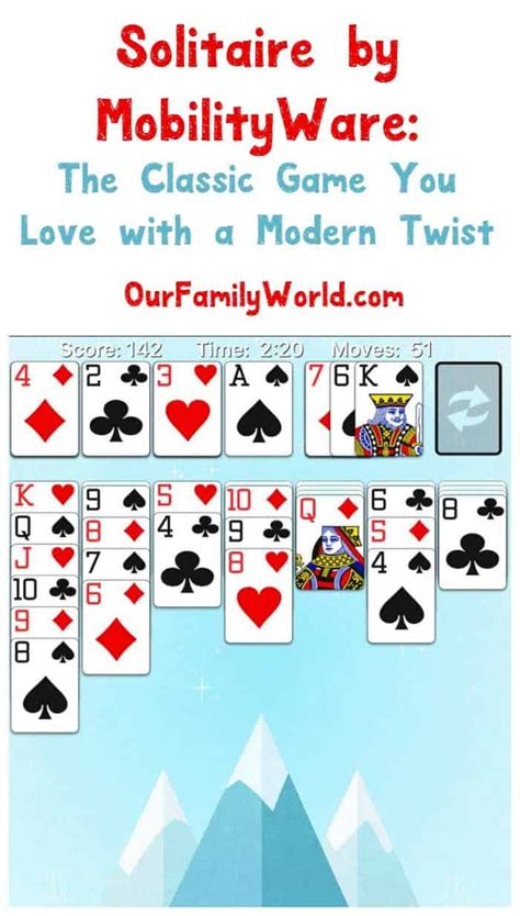 Solitaire by MobilityWare App Review - OurFamilyWorld