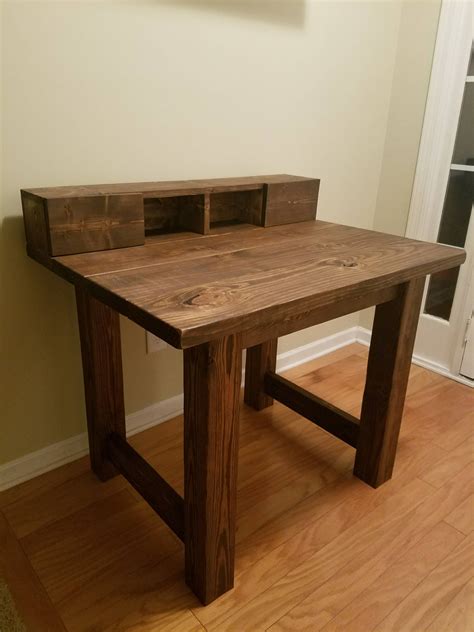 Rustic Farmhouse Desk w/ Optional Organizer Drawers by NGFoothillsFurniture on Etsy | Solid wood ...